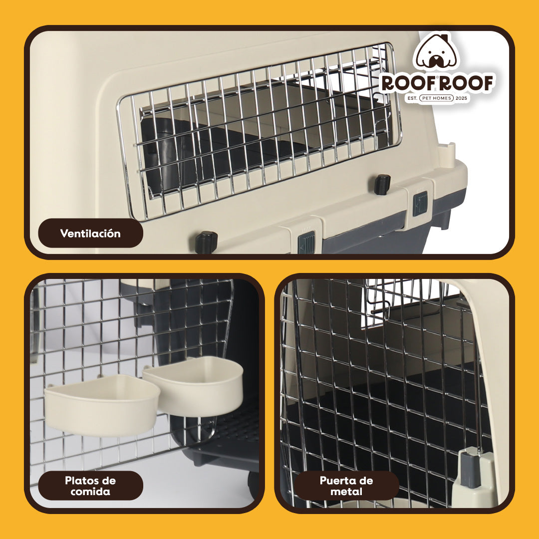 Jaula Transportadora Para Mascotas Modelo Wag