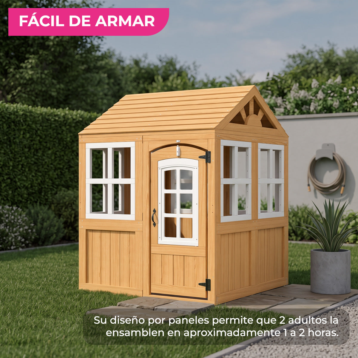 Mi Casita de Madera Infantil para Exterior