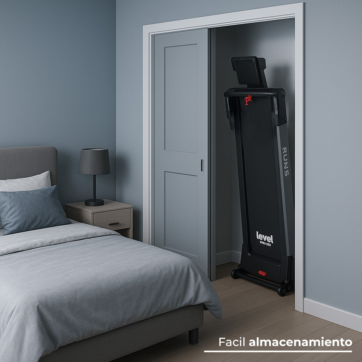 CAMINADORA ELÉCTRICA VEL 1-18KM/H CON INCLINACIÓN, PANTALLA LCD MOTOR 2.0HP