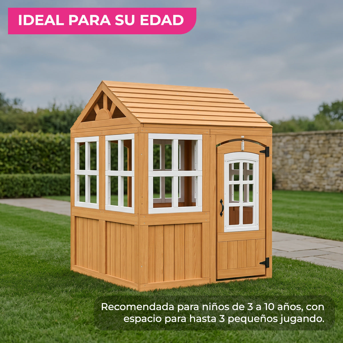 Mi Casita de Madera Infantil para Exterior