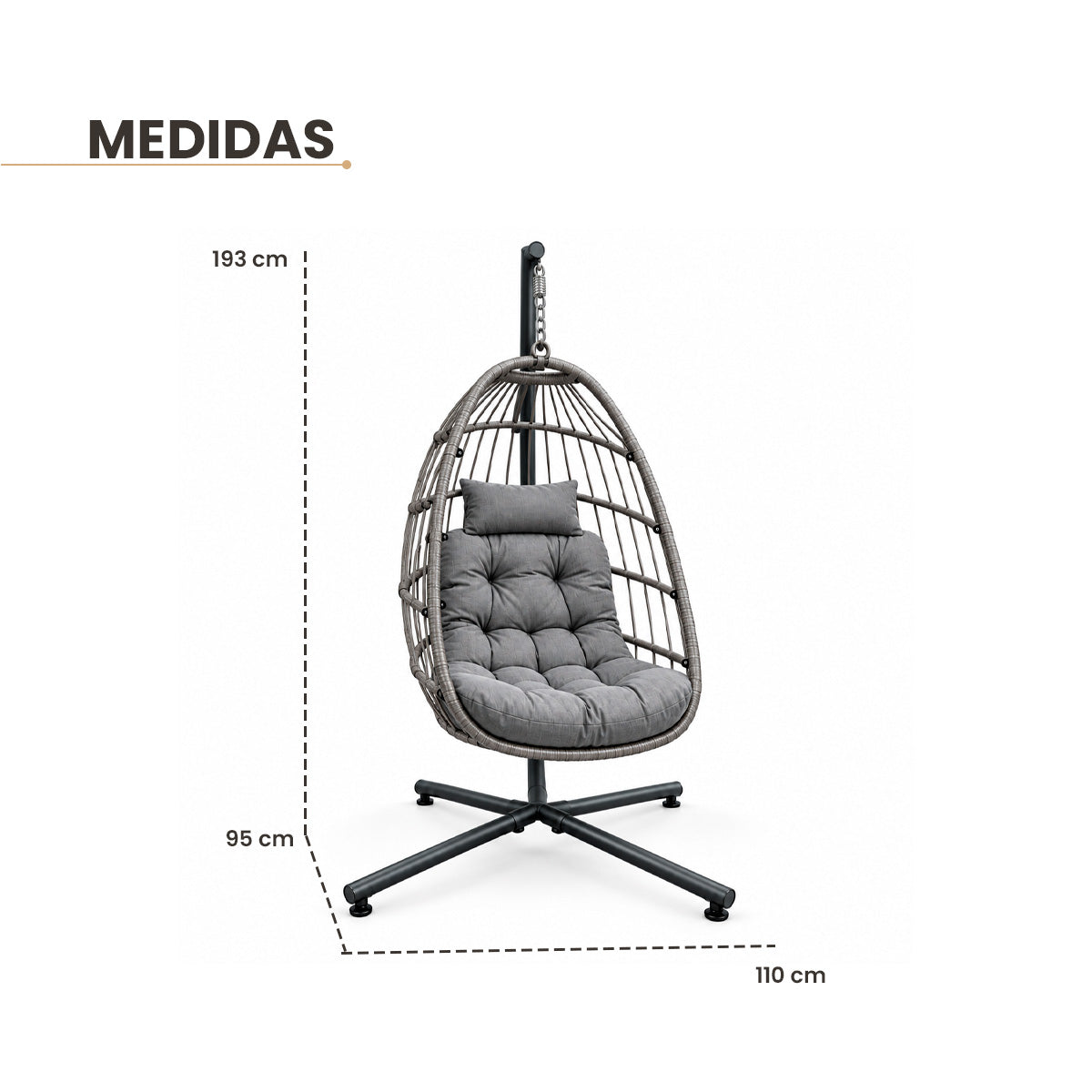 Silla Colgante Individual Nest