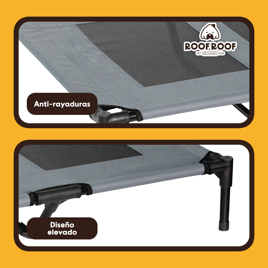 Cama Elevada con Toldo para perro, portátil
