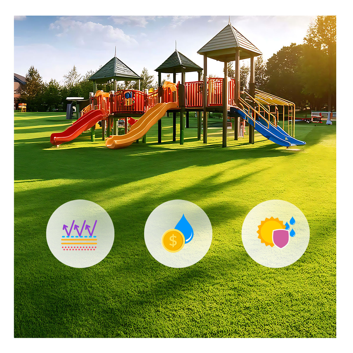 Pasto Sintético Artificial Premium Level Home 35 Mm