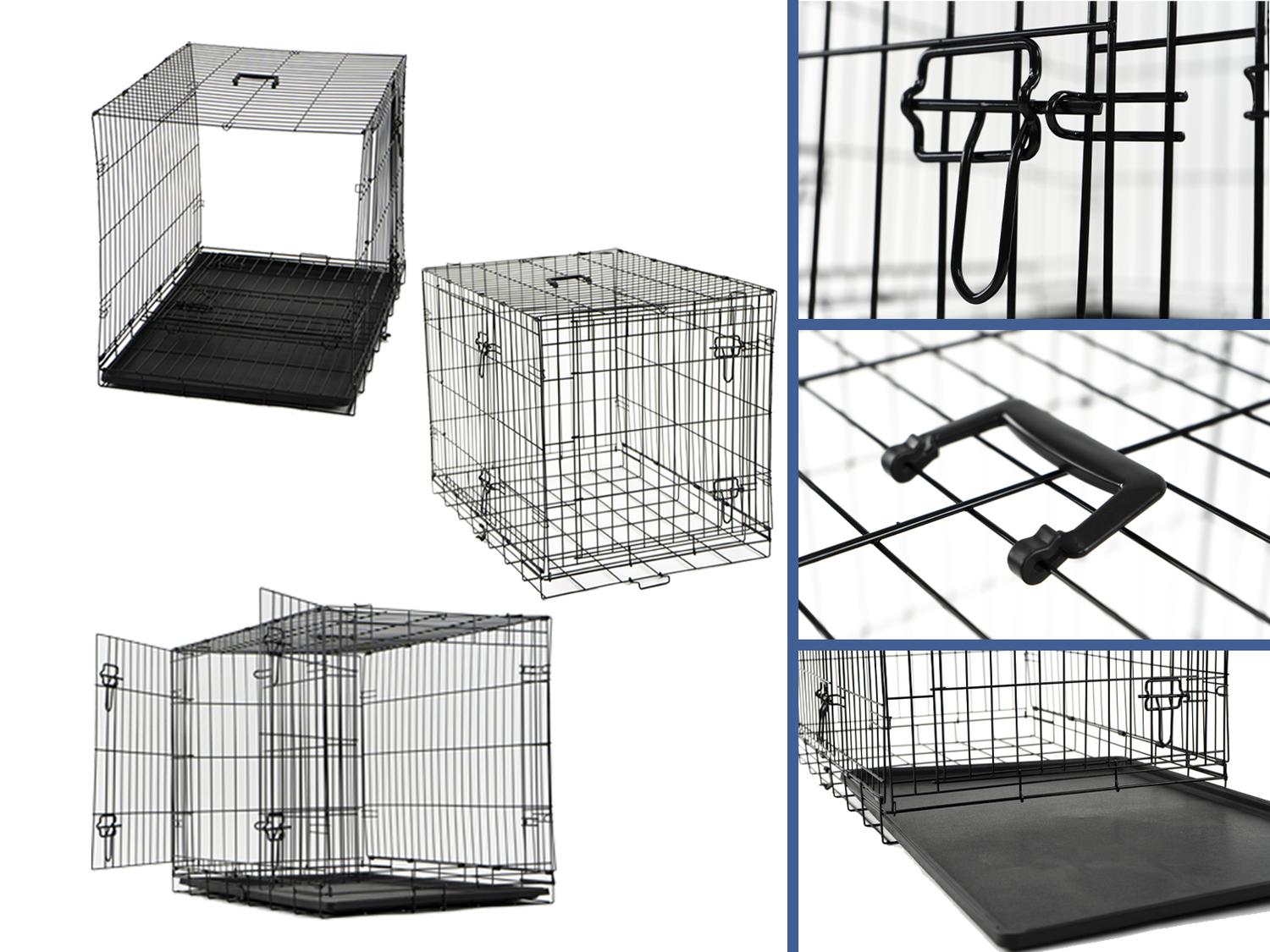 Jaula Metálica Plegable Para Mascotas