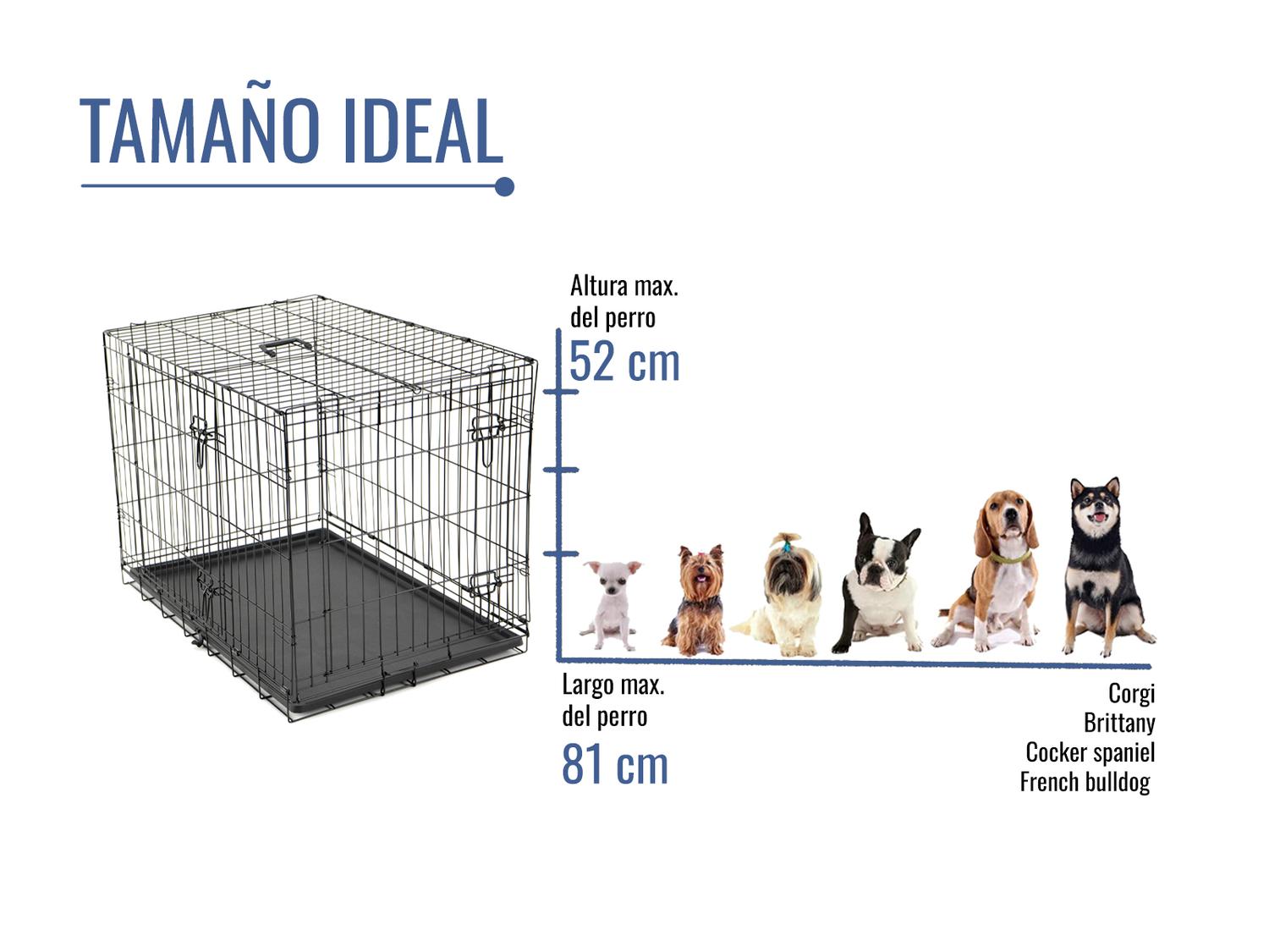 Jaula Metálica Plegable Para Mascotas