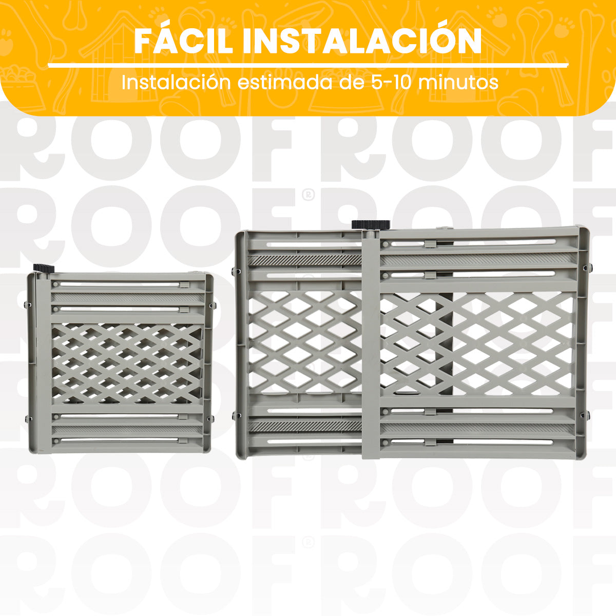 Barrera Ajustable para Mascotas Portátil y Expandible