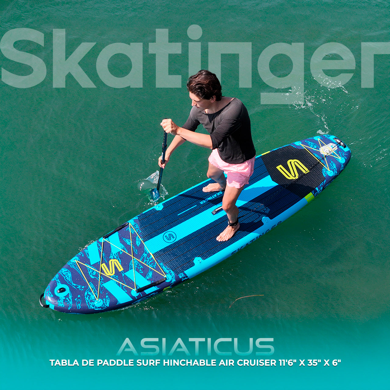 Paddle Board Inflable Asiaticus 11’6” con Accesorios