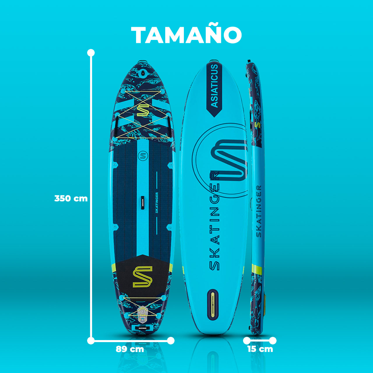 Paddle Board Inflable Asiaticus 11’6” con Accesorios