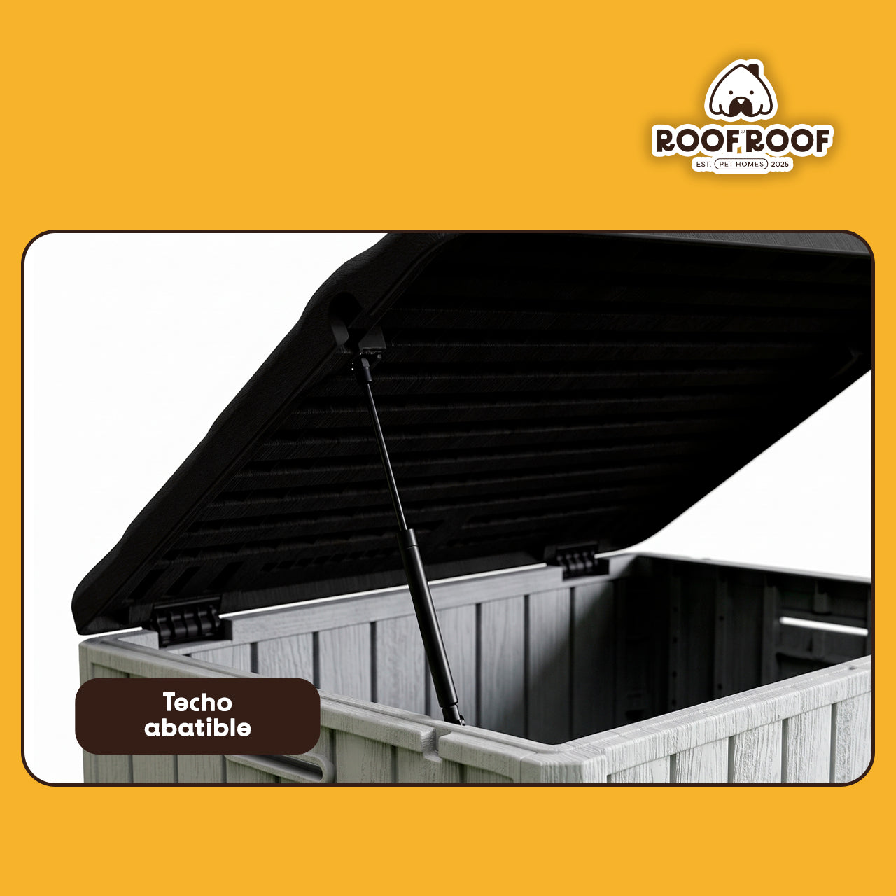 Casa para Perro Bunker Extra Grande Gris