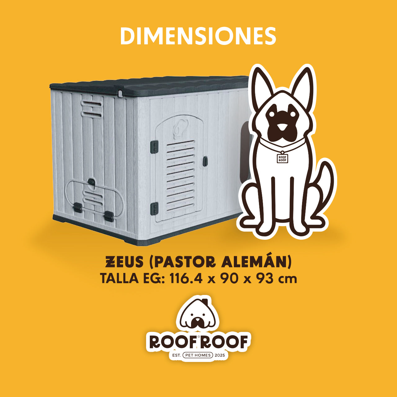 Casa para Perro Bunker Extra Grande Gris