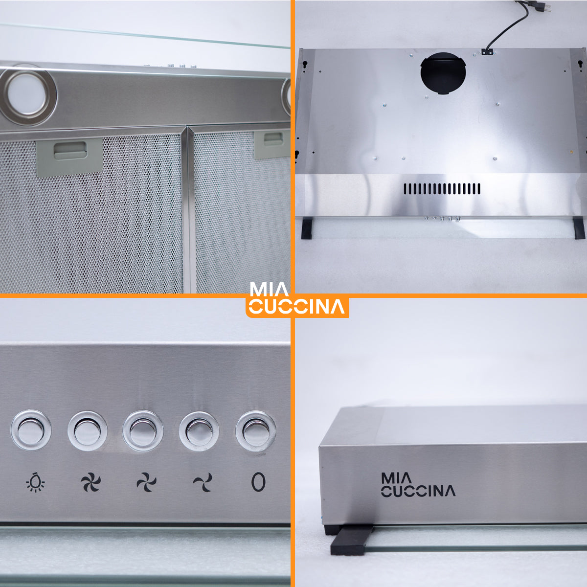 Campana extractora | Acero Inoxidable Plana