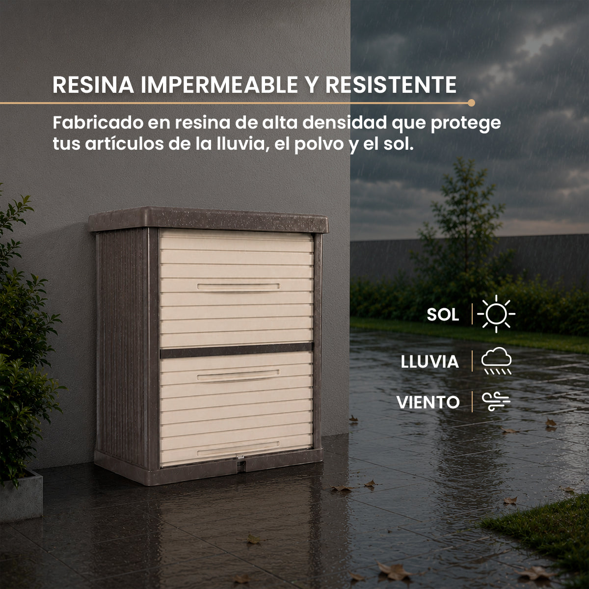 Armario Vertical de Exterior Gris