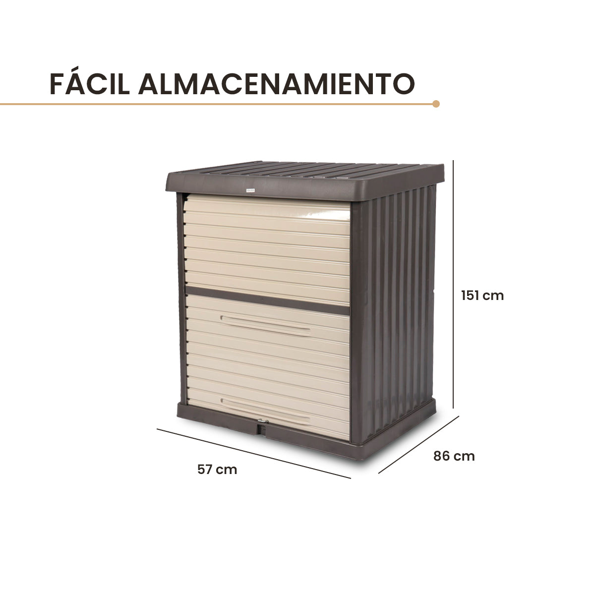 Armario Vertical de Exterior Gris