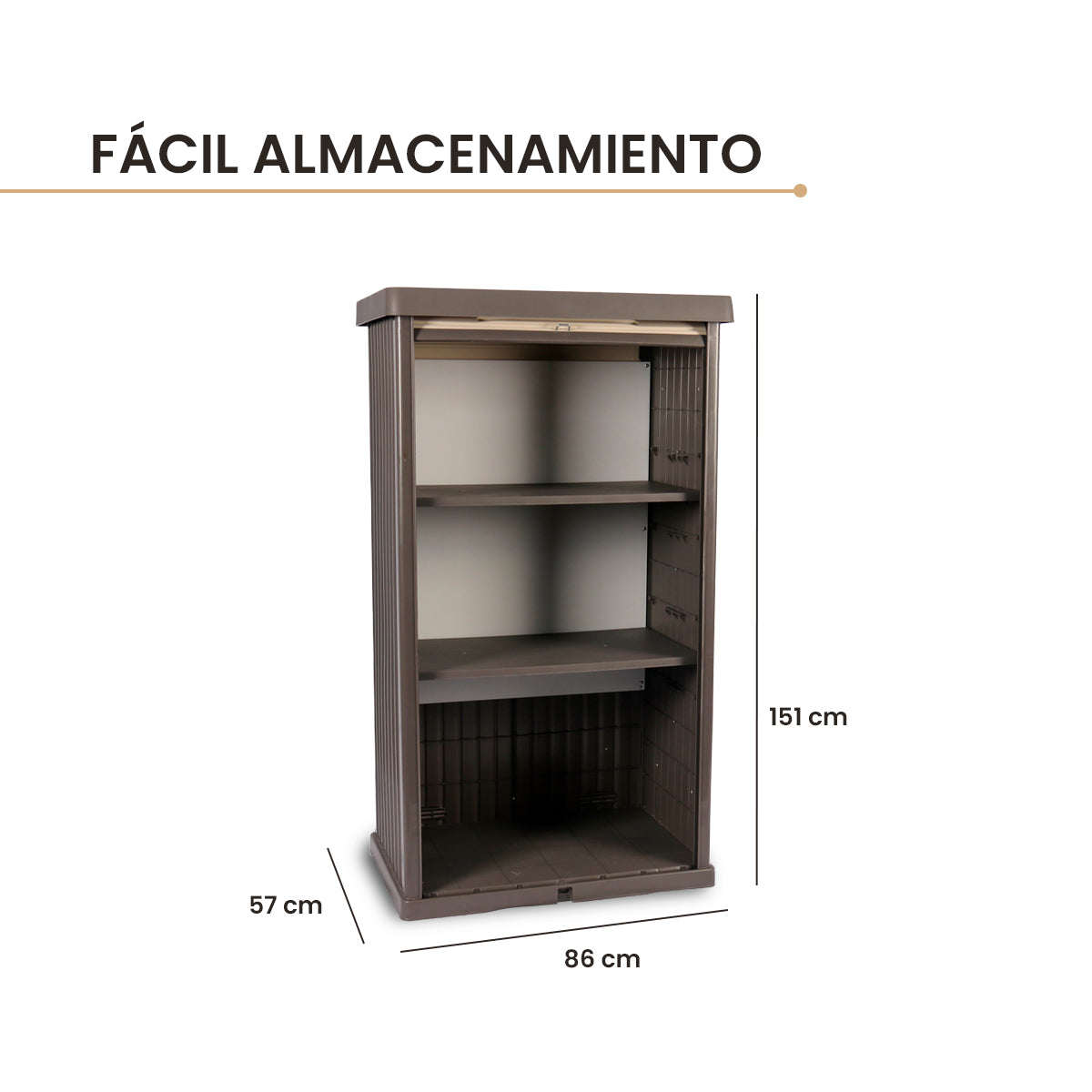 Armario Vertical de Exterior Gris