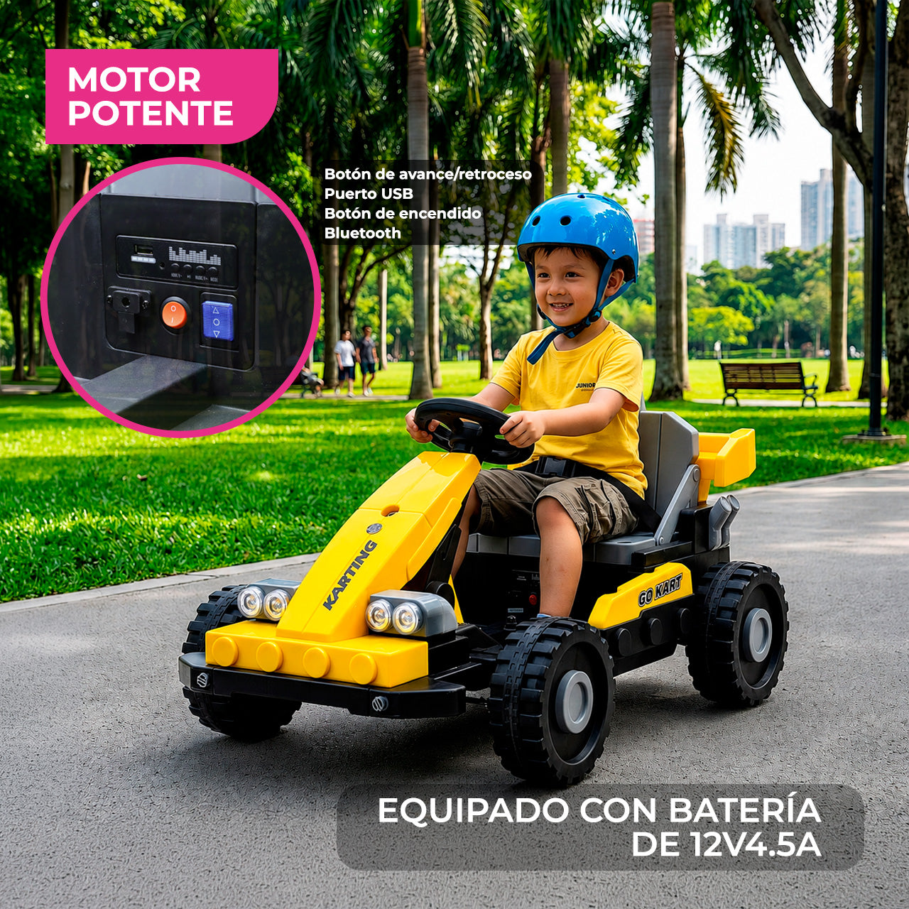 Go Kart Infantil Eléctrico 4X4 Cambiaforma 2 en 1