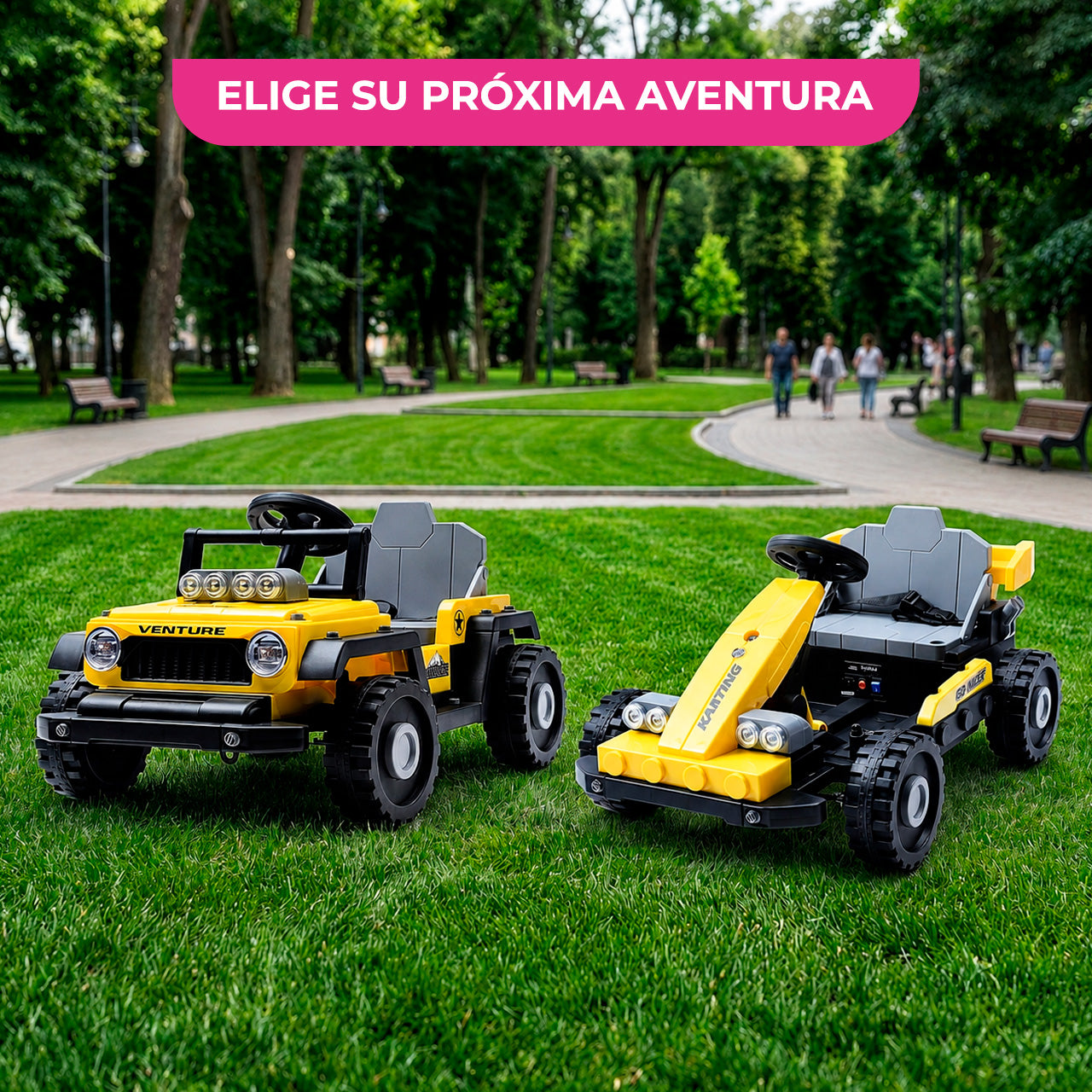 Go Kart Infantil Eléctrico 4X4 Cambiaforma 2 en 1