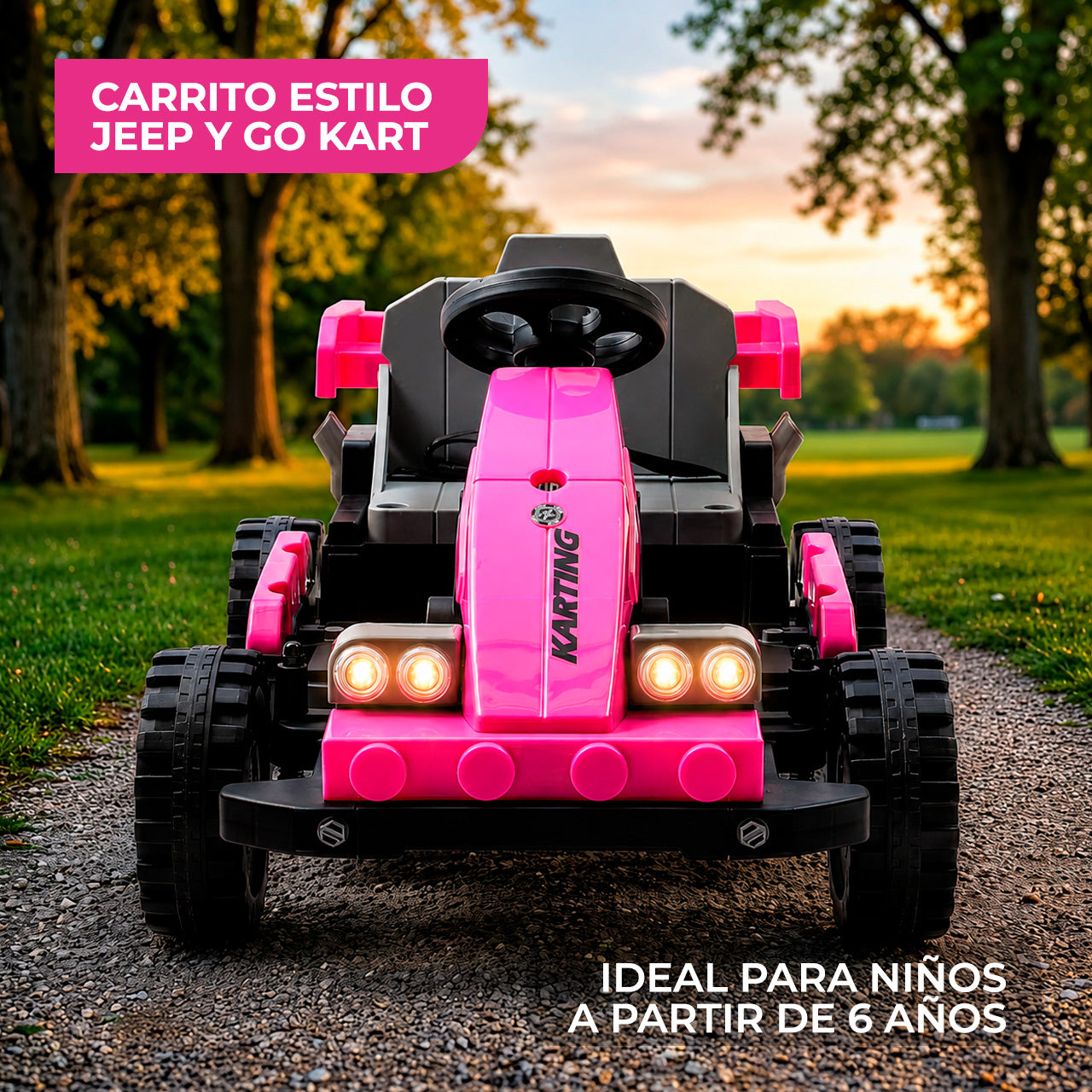 Go Kart Infantil Eléctrico 4X4 Cambiaforma 2 en 1