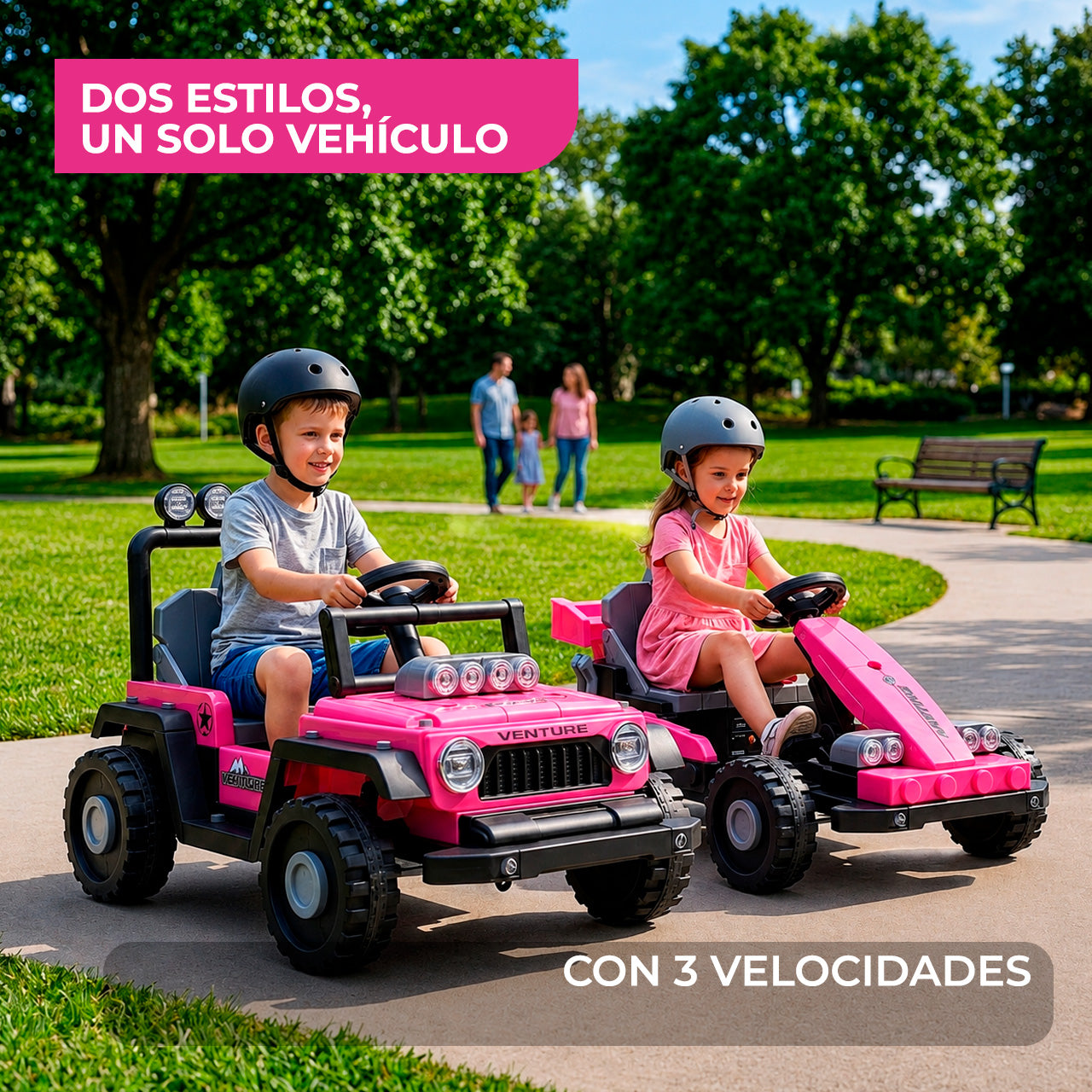 Go Kart Infantil Eléctrico 4X4 Cambiaforma 2 en 1