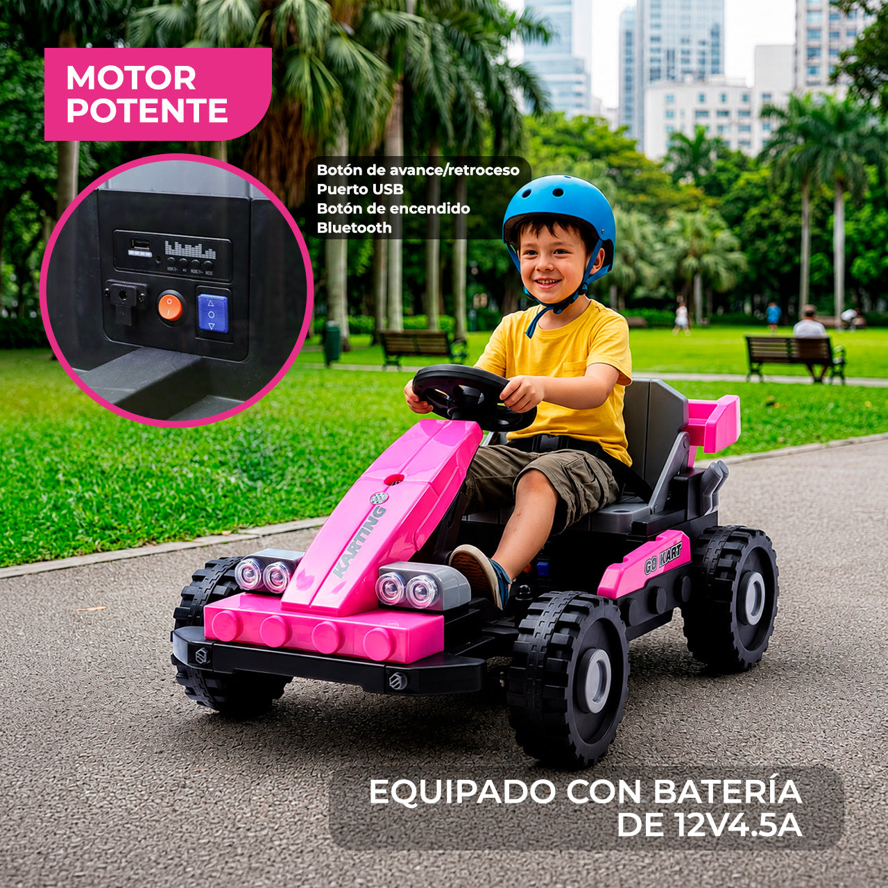 Go Kart Infantil Eléctrico 4X4 Cambiaforma 2 en 1