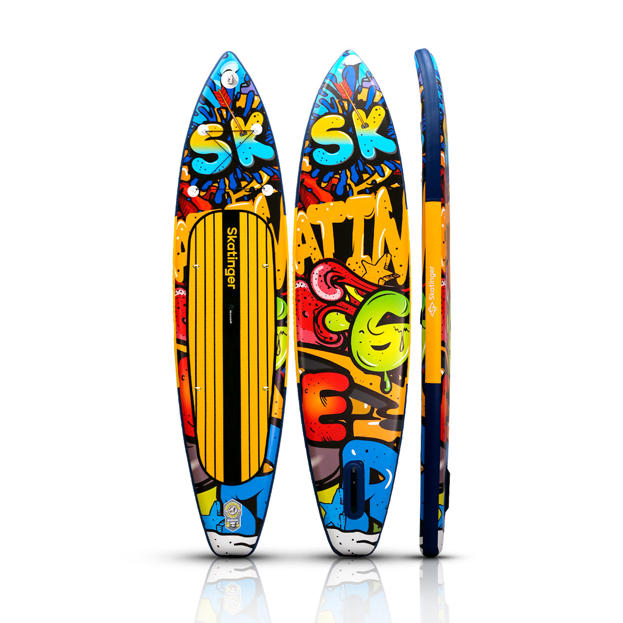 Paddle Board Inflable Graffiti Yellow / Red 11’6” con Accesorios