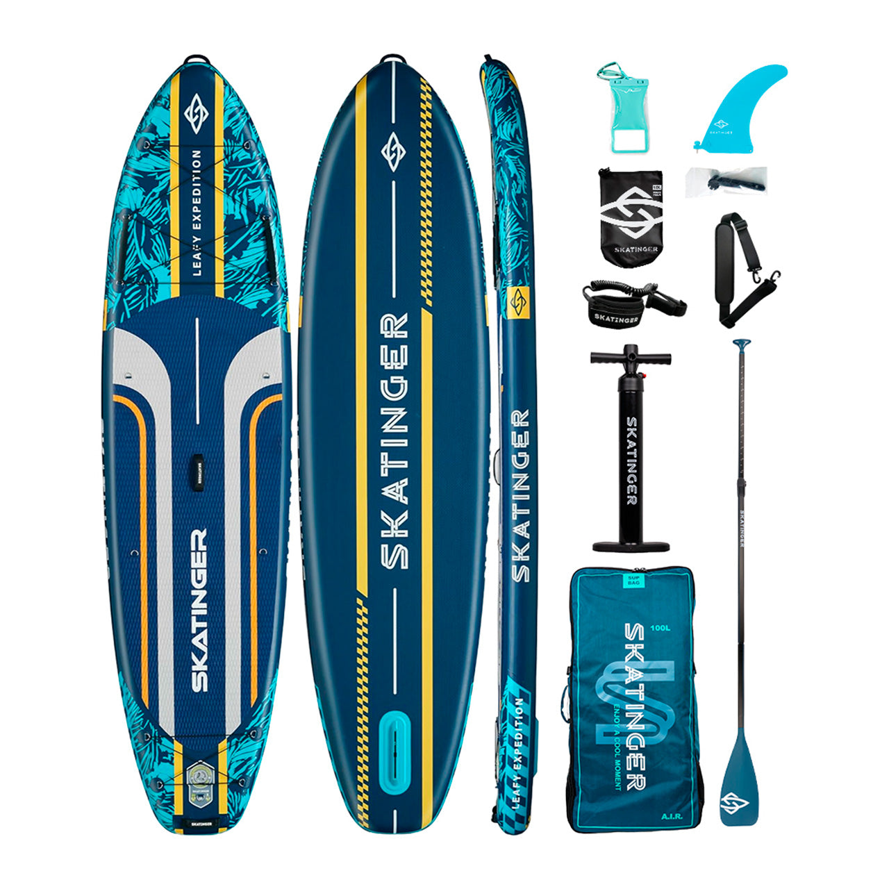 Paddle Board Inflable Leafy Expedition Green / Blue 11’6” con Accesorios