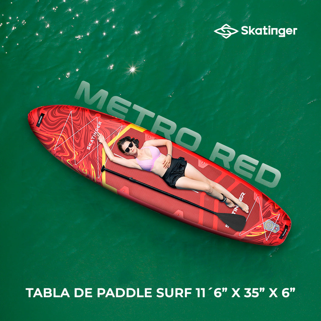 Paddle Board Inflable Magma Red 11’6” con Accesorios