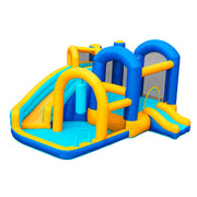 Brincolín Inflable Infantil Mini Resort con Tobogán, Resbaladilla y Soplador 450W