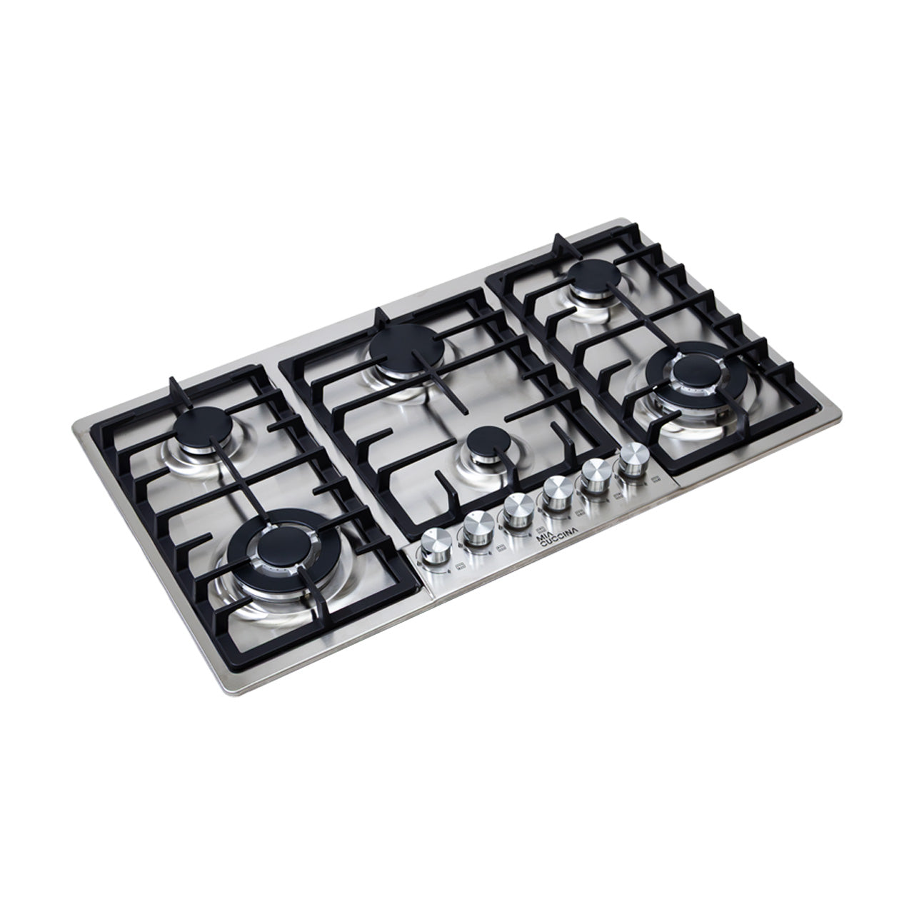 Parrilla de Gas Empotrable 86 cm de Acero Inoxidable con 6 Quemadores
