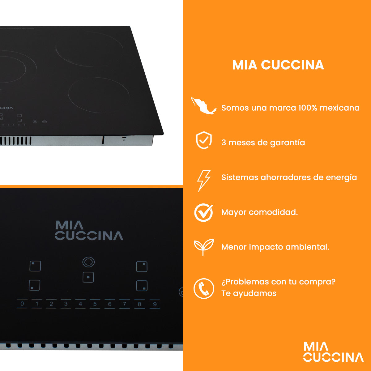 Parrilla Eléctrica  5 Quemadores | Vidrio Templado