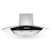 Campana extractora Mia Cuccina Acero inox y Vidro H2 90cm