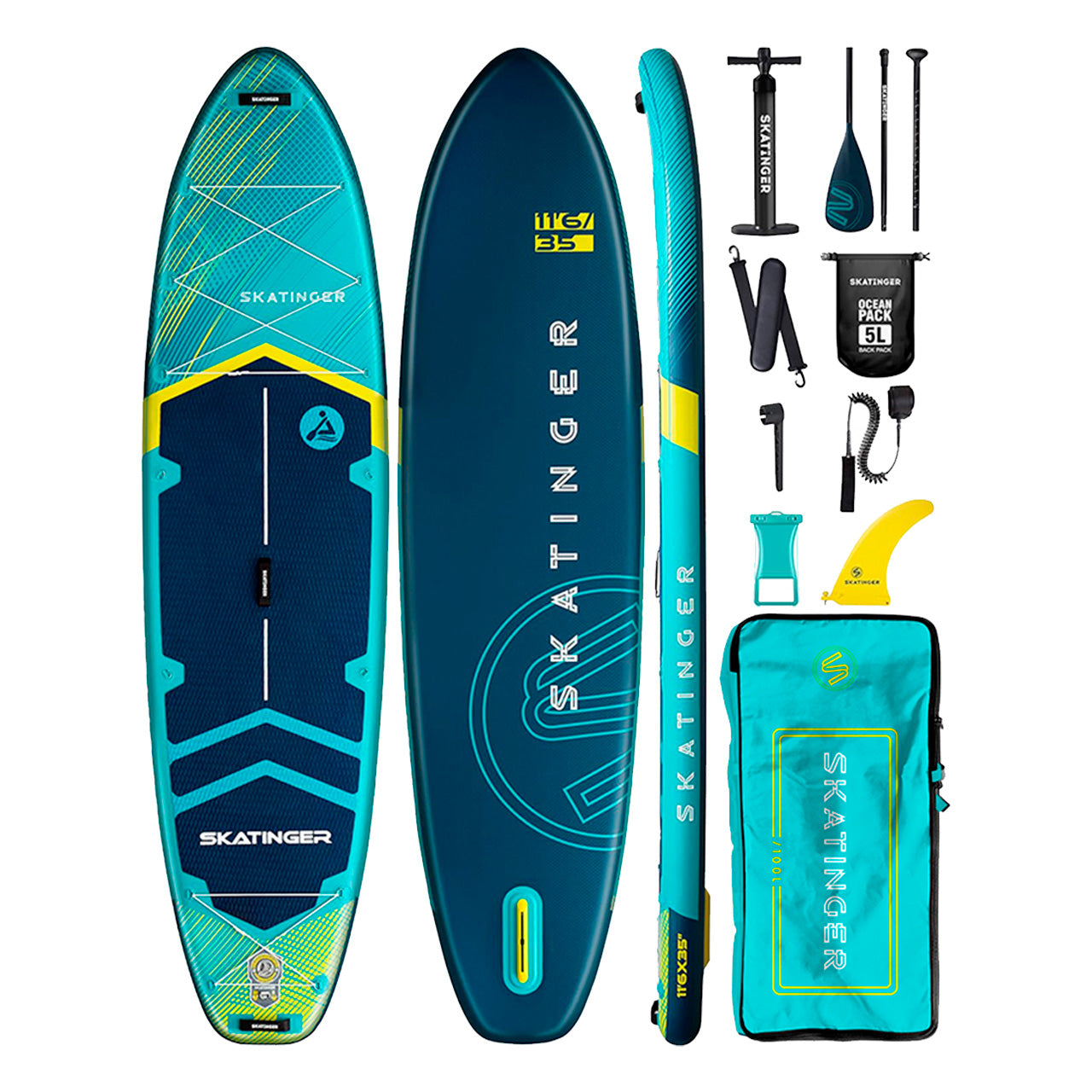 Paddle Board Inflable Prana Light Blue 11’6” con Accesorios