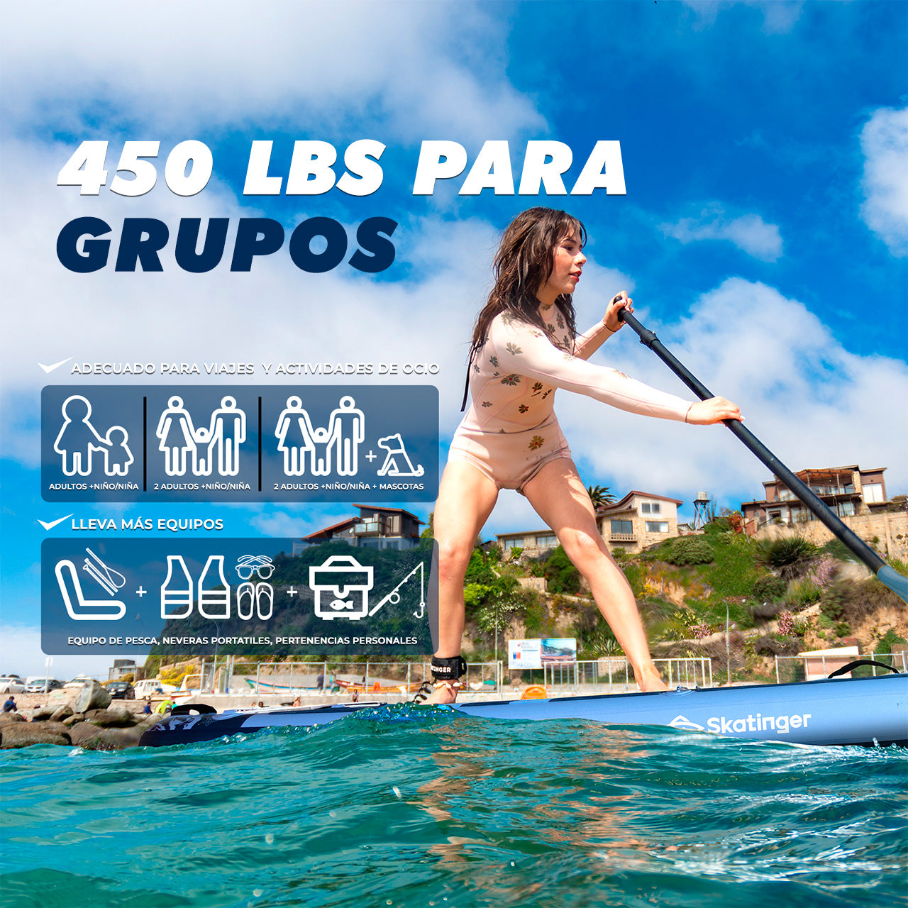 Paddle Board Inflable Sea Rider 11’6” con Accesorios