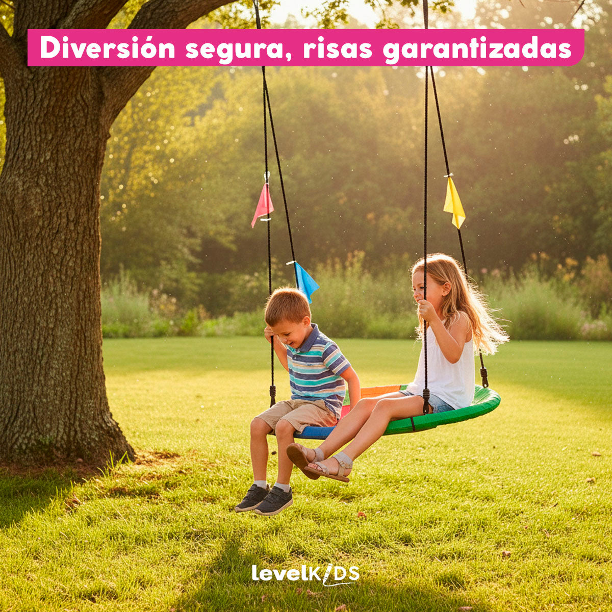 Columpio de Platillo 40” Infantil Tela Oxford 900D impermeable