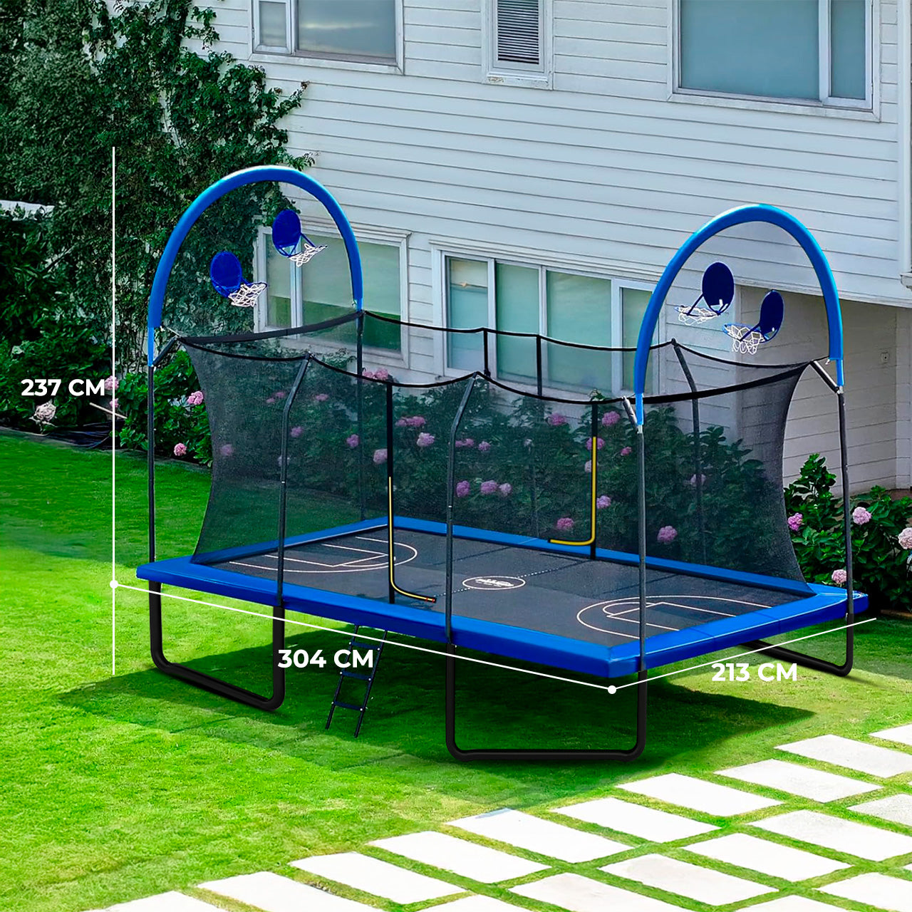 Trampolín Rectangular No-Gap para Exterior