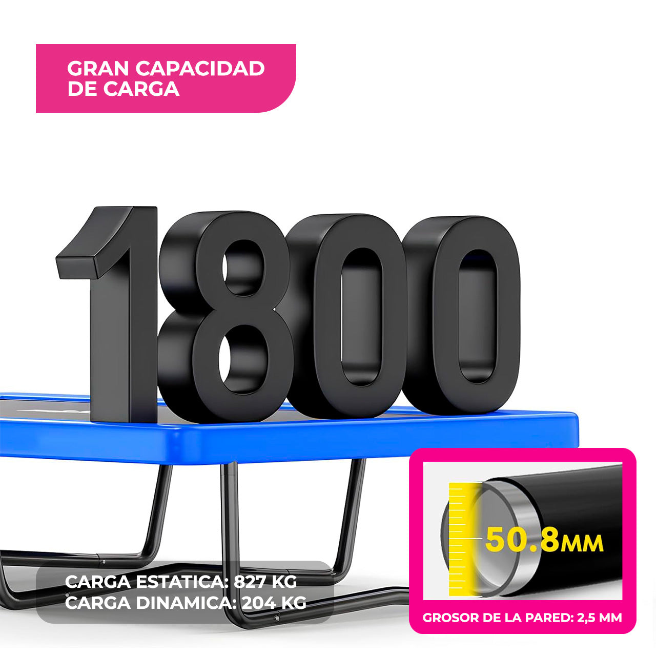 Trampolín Rectangular No-Gap para Exterior