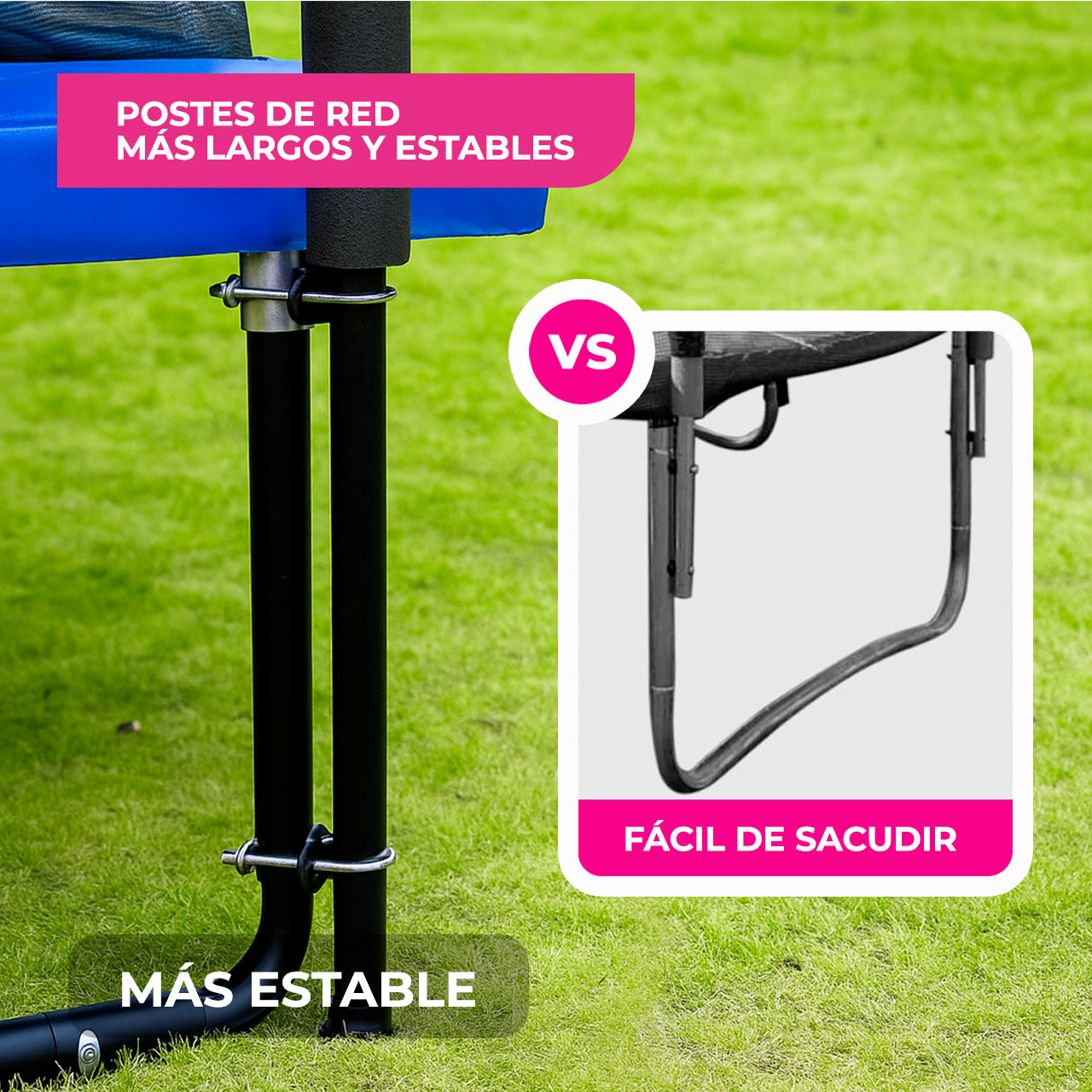 Trampolín Rectangular No-Gap para Exterior