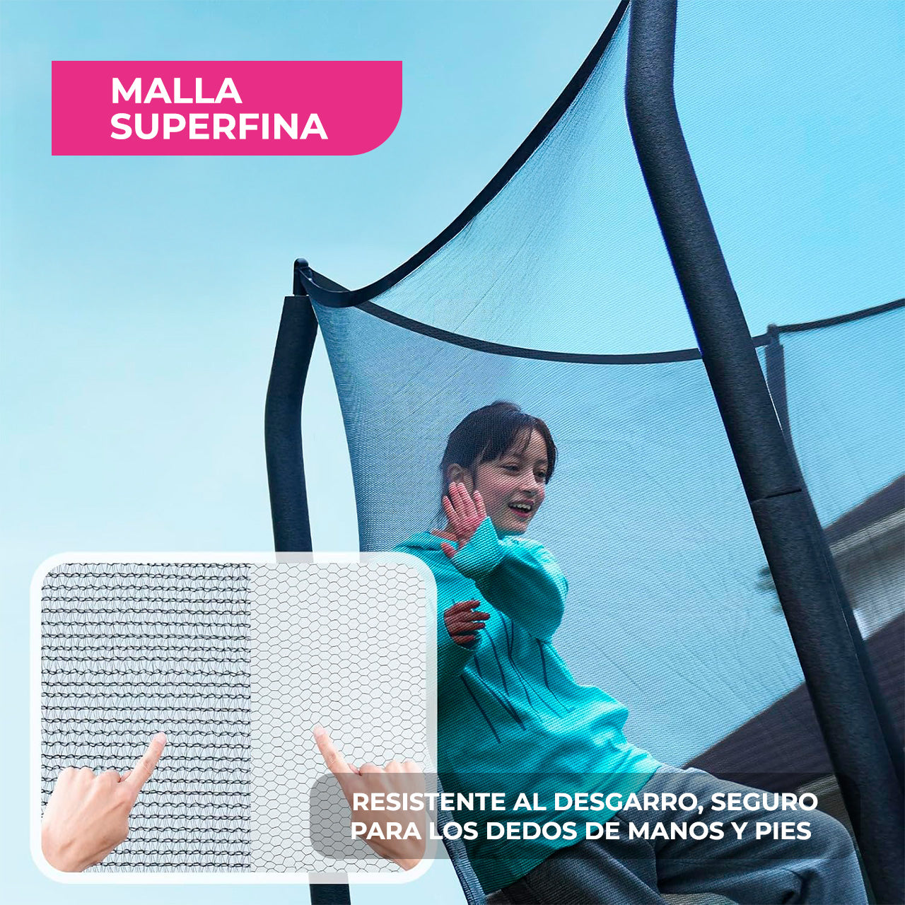 Trampolín Rectangular No-Gap para Exterior