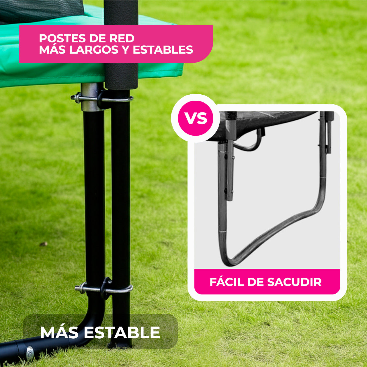 Trampolín Rectangular No-Gap para Exterior