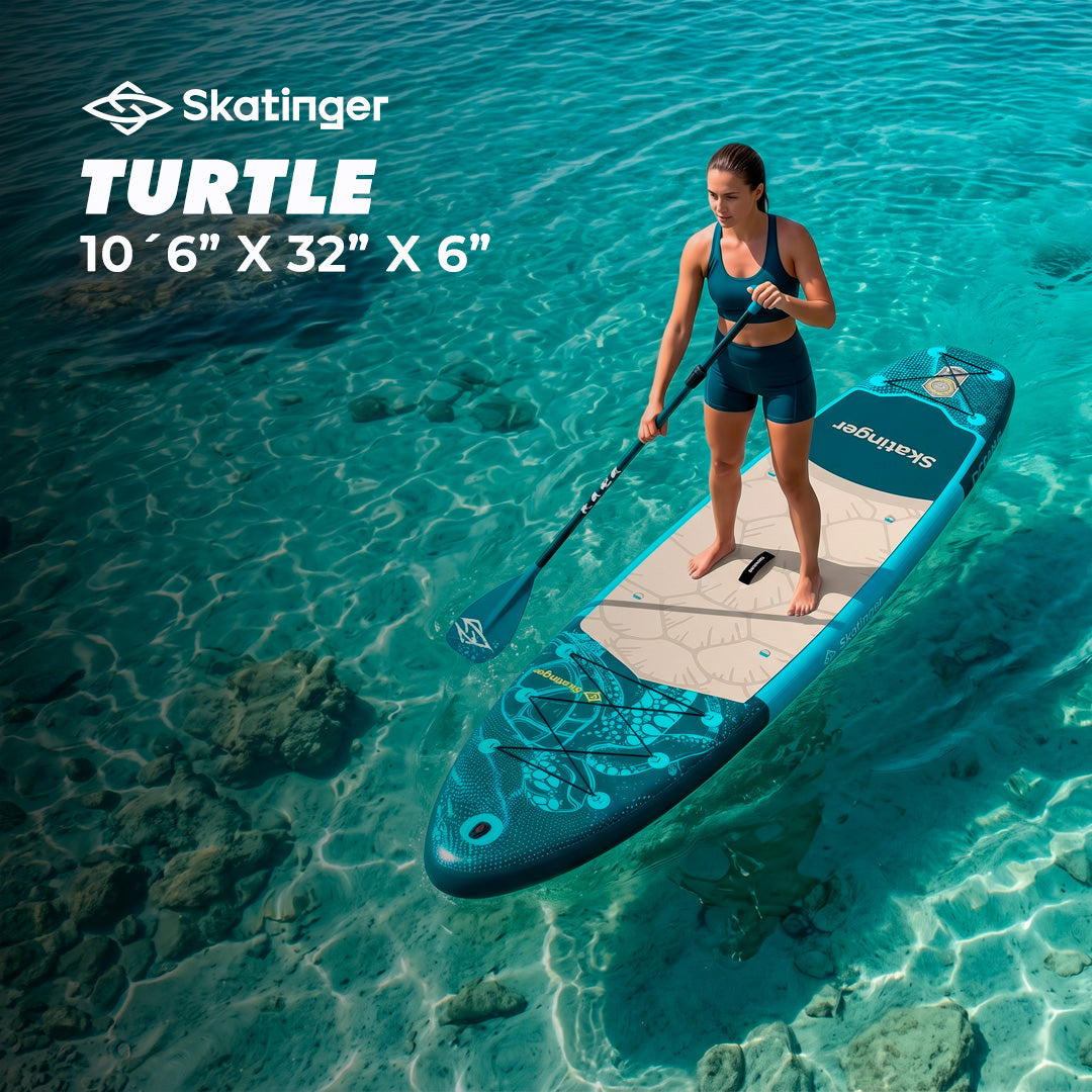 Paddle Board Inflable Turtle 2026 10’6” con Accesorios