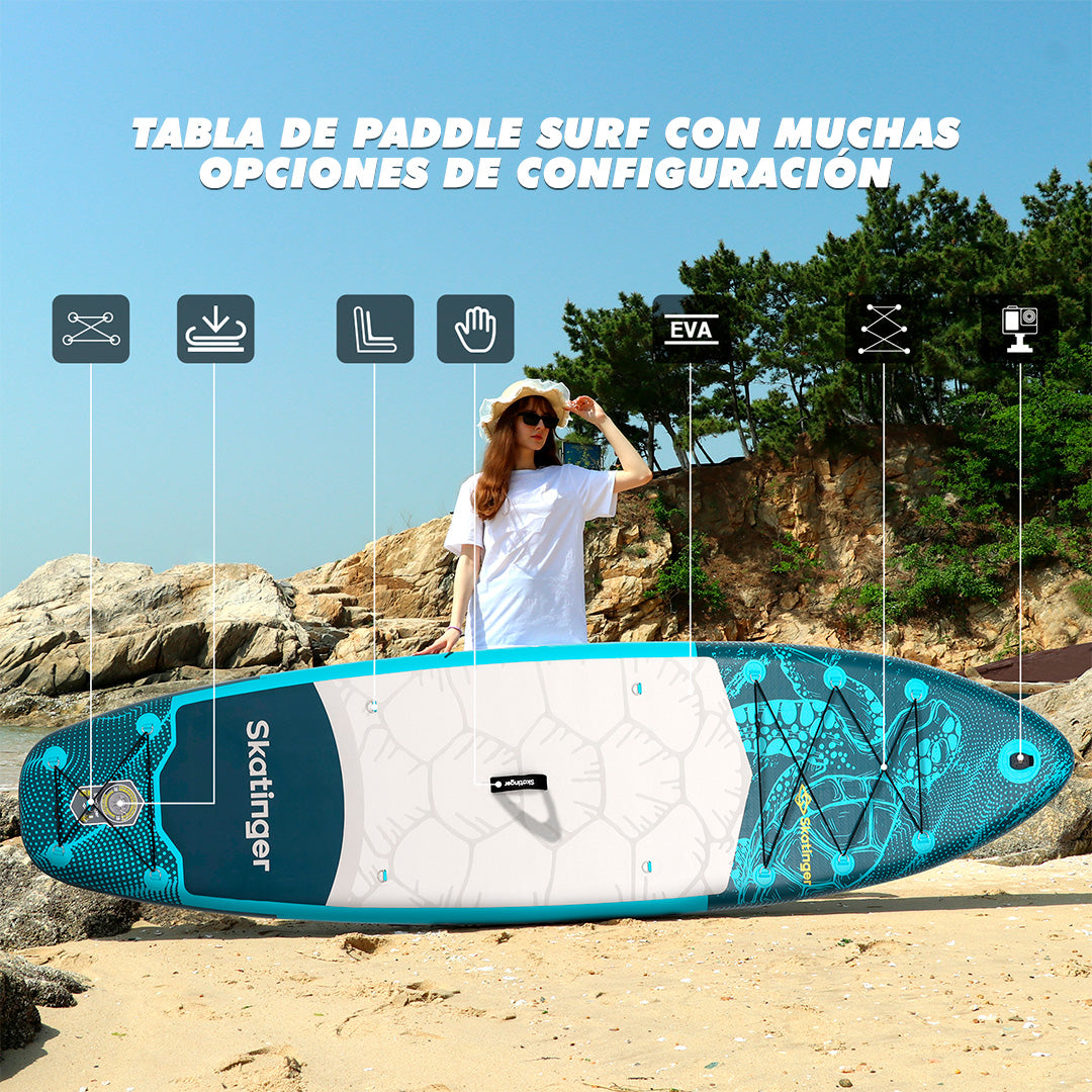 Paddle Board Inflable Turtle 2026 10’6” con Accesorios