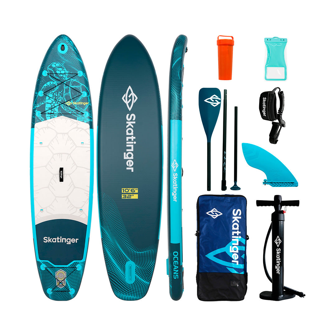 Paddle Board Inflable Turtle 2026 10’6” con Accesorios