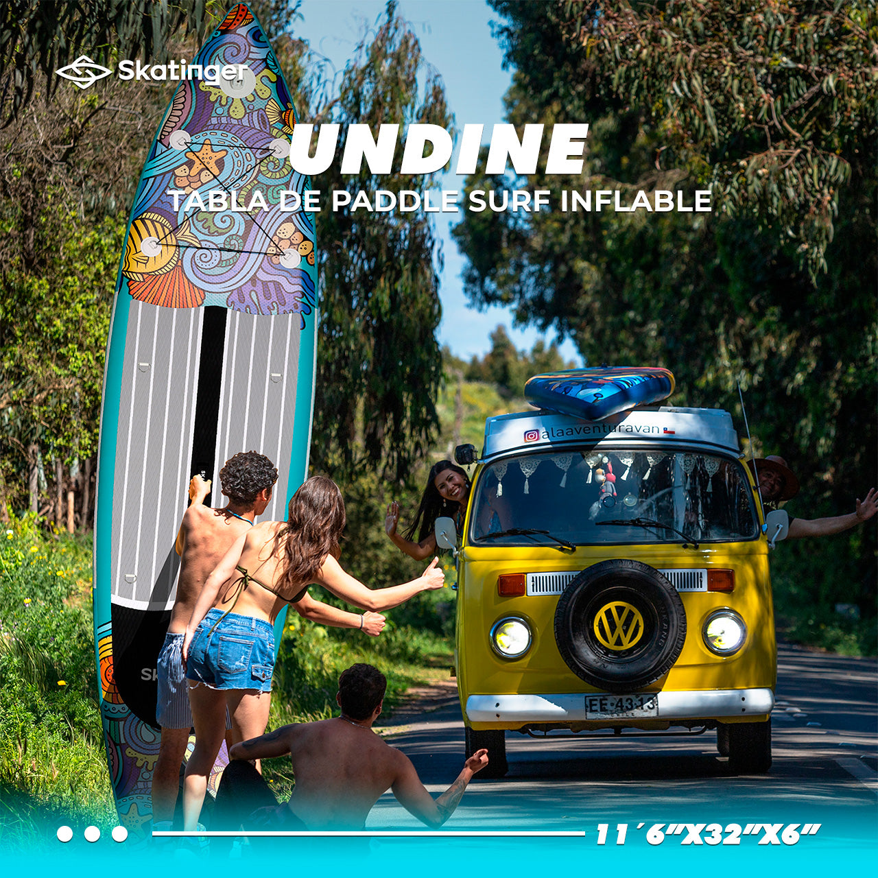 Paddle Board Inflable Undine 11’6” con Accesorios