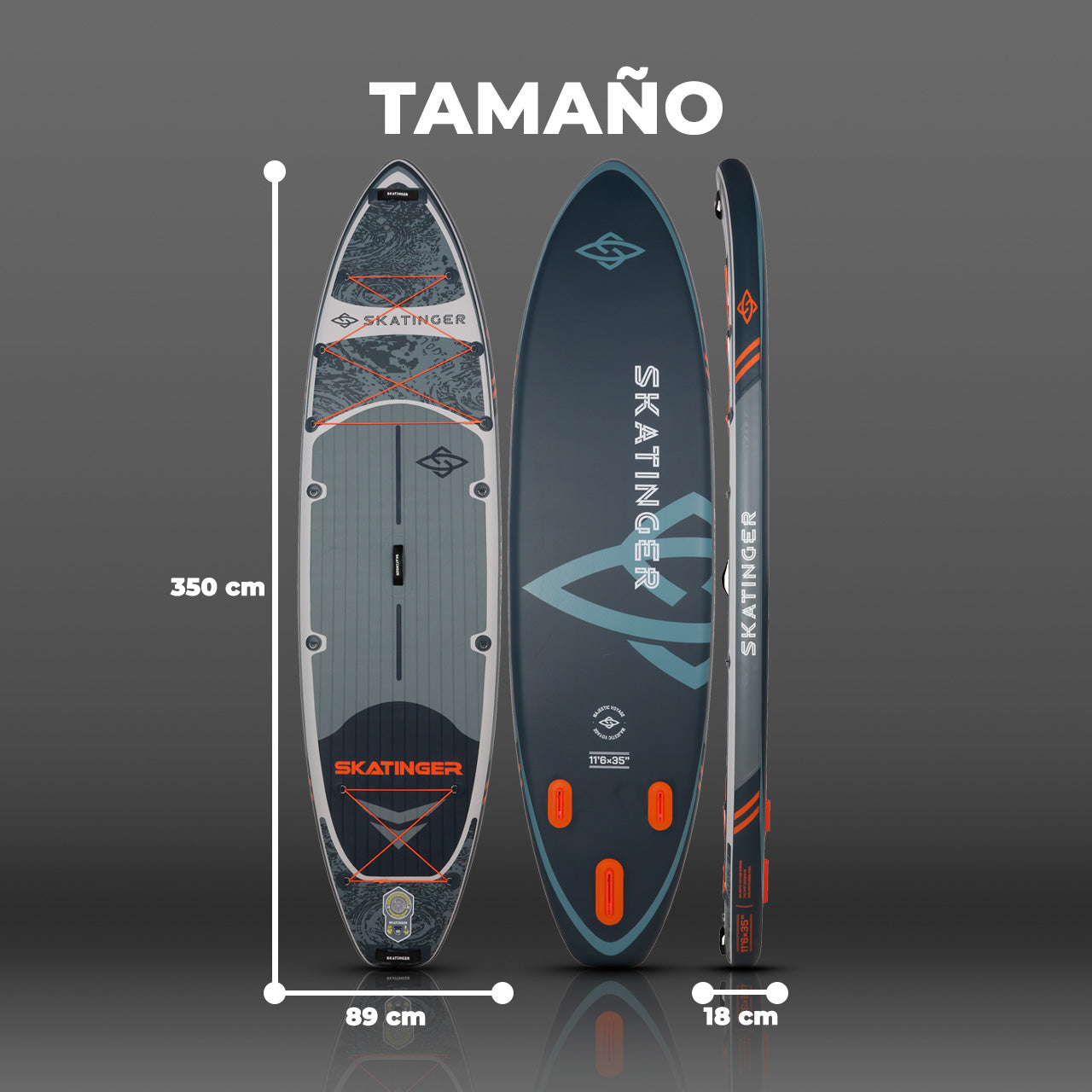 Paddle Board Inflable Wave Green / Silver 2026 11’6” con Accesorios