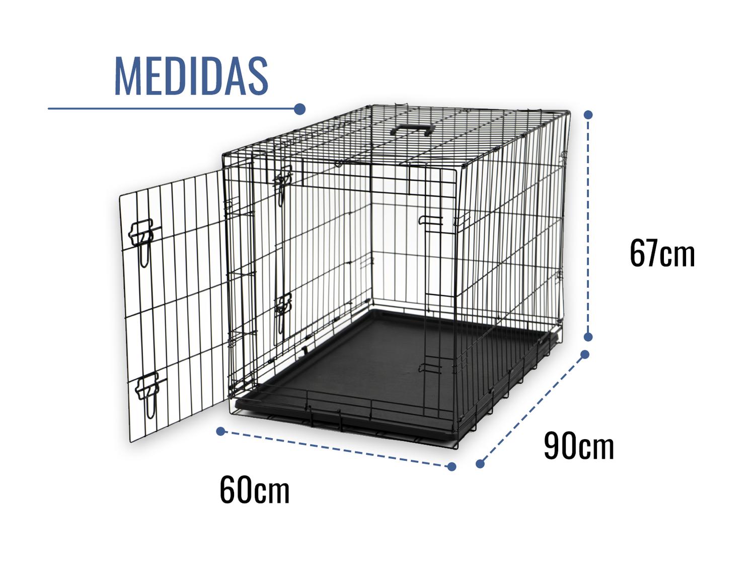 Jaula Metálica Plegable Para Mascotas