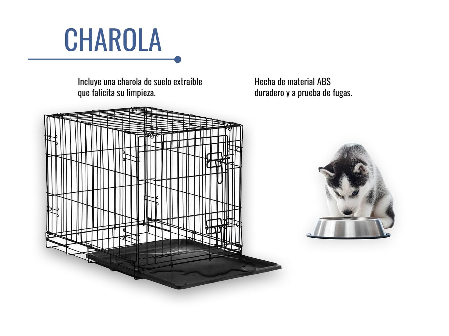 Jaula Metálica Plegable Para Mascotas